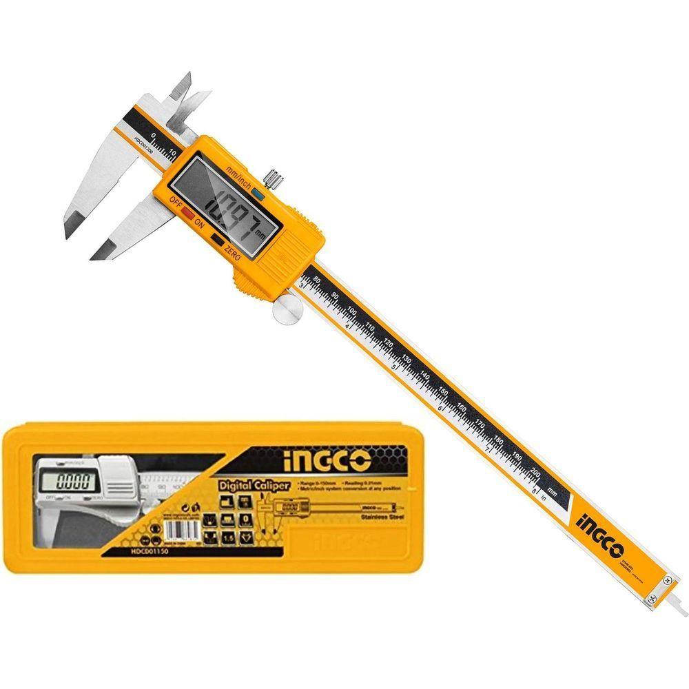 Ingco HDCD01200 Digital Caliper 200mm - KHM Megatools Corp. Ingco HDCD01200 Digital Caliper 200mm - KHM Megatools Corp.